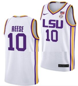 Angel Reese Jersey LSU Tigers College Basketball White #10