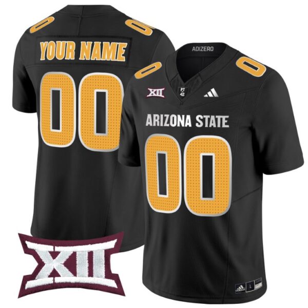 Men's Custom Arizona State Sun Devils Jersey Name, Number 2024 Vapor Limited Black