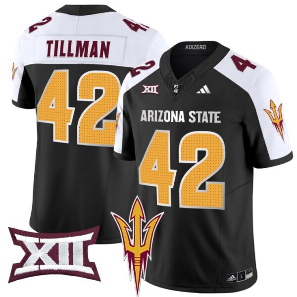 Men's Pat Tillman Jersey #42 Arizona State Sun Devils 2024 Vapor Limited Black Alternate