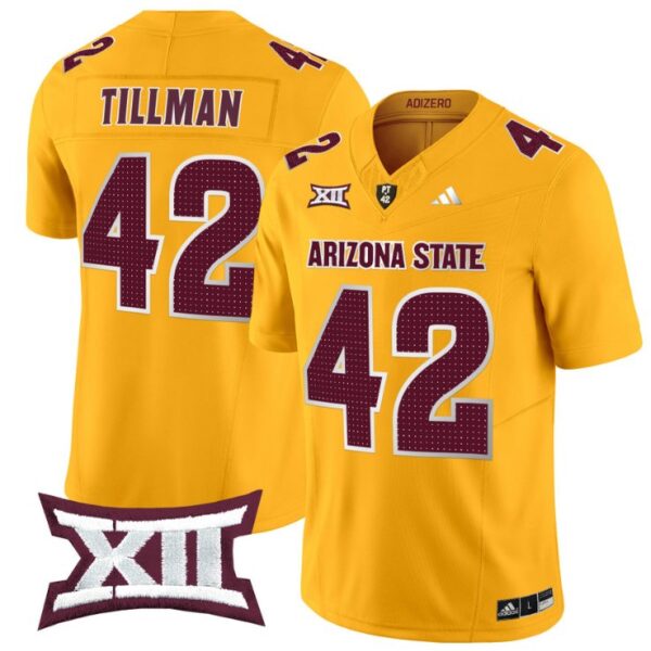 Men's Pat Tillman Jersey #42 Arizona State Sun Devils 2024 Vapor Limited Gold