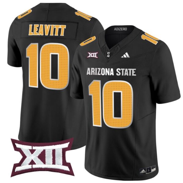 Men's Sam Leavitt Jersey #10 Arizona State Sun Devils 2024 Vapor Limited Black