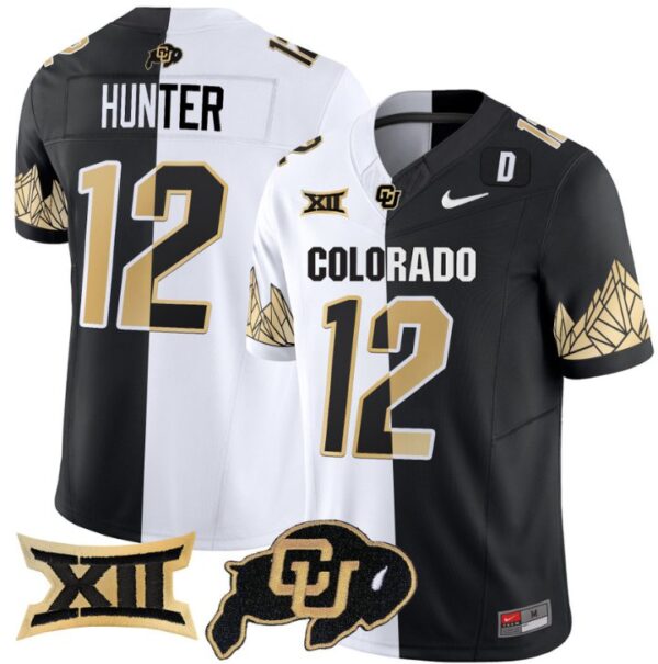 Men's Travis Hunter Jersey #12 Colorado Buffaloes Vapor Limited Football Stripeout