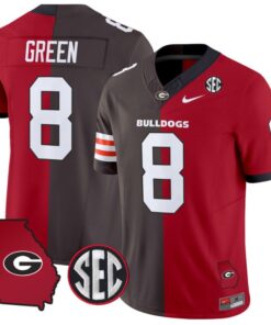 A.J. Green Jersey #8 Georgia Bulldogs Split Vapor Football Stitched