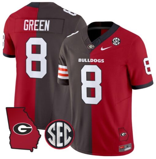 A.J. Green Jersey #8 Georgia Bulldogs Split Vapor Football Stitched