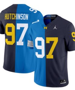 Aidan Hutchinson Jersey #10 Michigan Wolverines Split Vapor V2 All Stitched