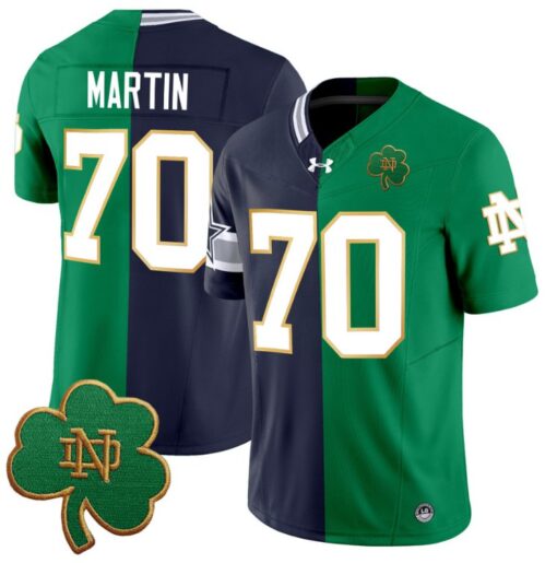 Zack Martin Jersey #70 Notre Dame Fighting Irish Split Vapor Football Stitched