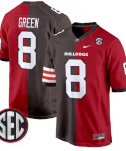 A.J. Green Jersey #8 Georgia Bulldogs Split Football Game All Stitched
