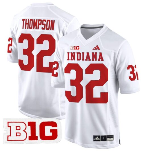 Anthony Thompson Jersey #32 Indiana Hoosiers 2024 Game V2 Football White