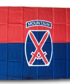 10th Mountain Division - 3"X5" Polyester Flag