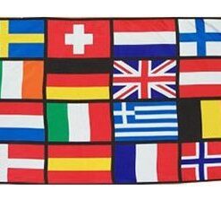 16 European Nations - 3"X5" Polyester Flag