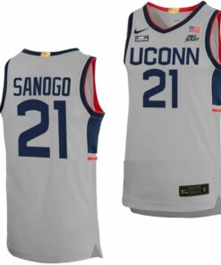 Adama Sanogo Jersey UConn Huskies College Basketball Limited Gray #21