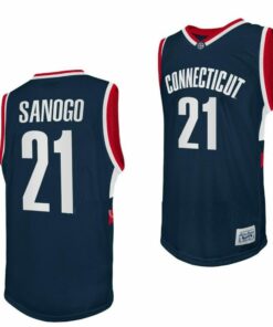 Adama Sanogo Jersey UConn Huskies College Basketball Navy Retro #21