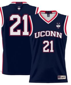 Adama Sanogo Jersey UConn Huskies College Basketball No Name Navy #21