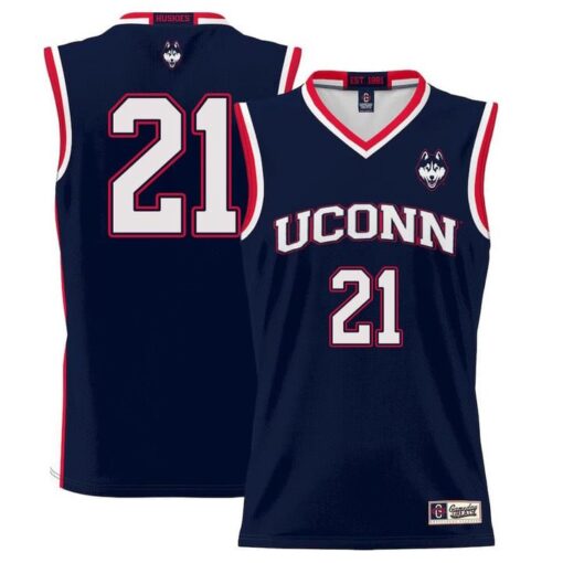 Adama Sanogo Jersey UConn Huskies College Basketball No Name Navy #21
