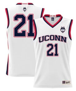 Adama Sanogo Jersey UConn Huskies College Basketball No Name White Red #21