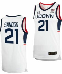 Adama Sanogo Jersey UConn Huskies College Basketball White Replica #21