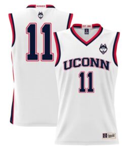 Alex Karaban Jersey UConn Huskies College Basketball White #11