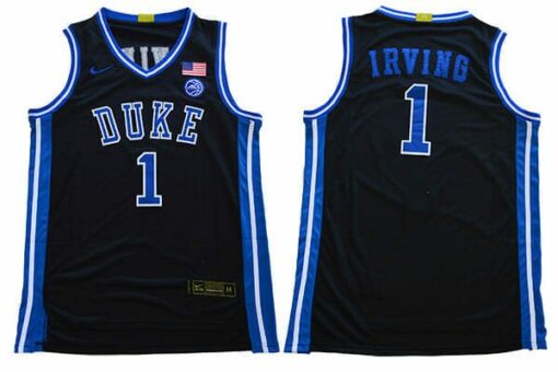 Duke Blue Devils #1 Irving Basketball NCAA Basketball Jersey Black