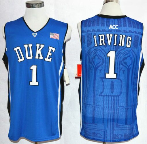 Duke Blue Devils #1 Kyrie Irving Basketball NCAA Basketball Jersey Blue