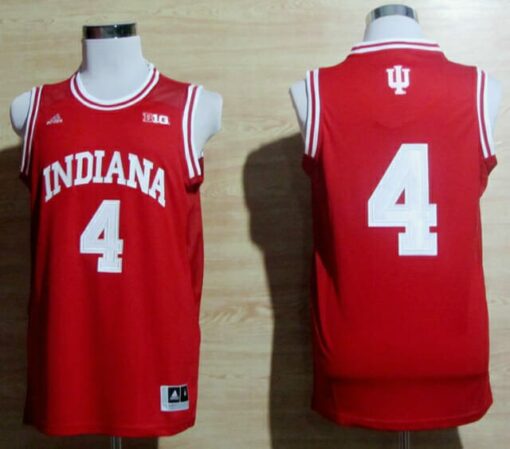 Indiana Hoosiers #4 Victor Oladipo NCAA Basketball Jersey Red