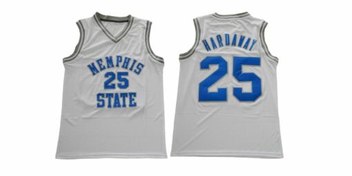 Memphis Tigers #25 Penny Hardaway NCAA Basketball Jersey White